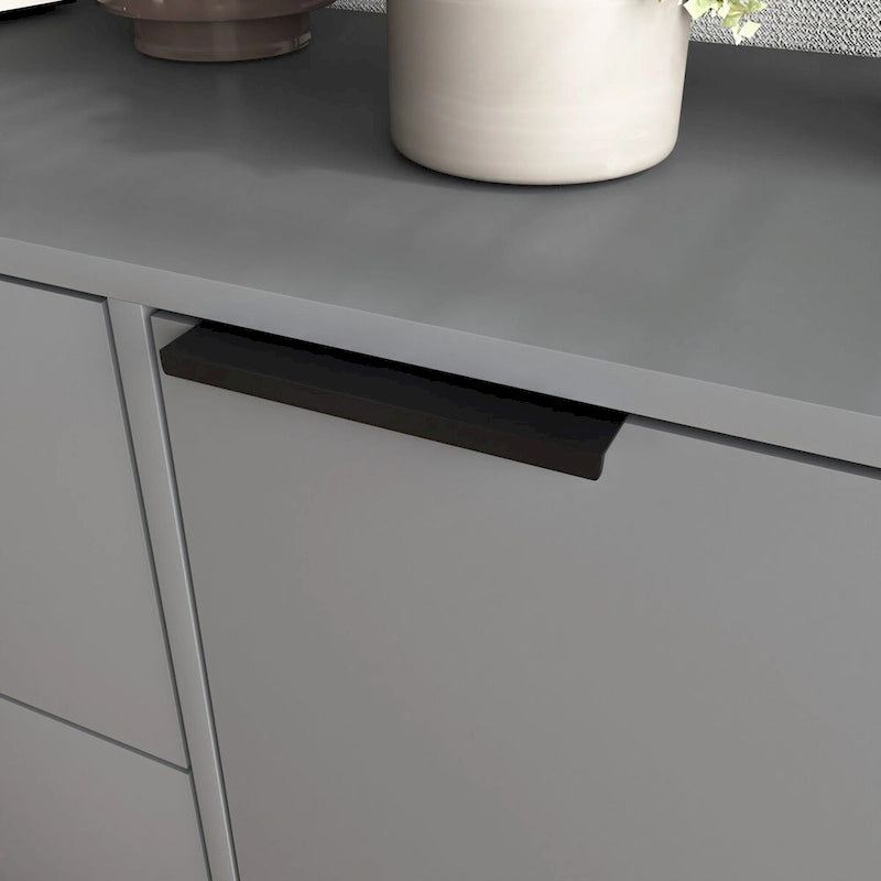Madia da Credenza con Ante e Cassetti, Mobile da Buffet per Caffè in Legno, 3 Cassetti e 2 Ante, Mobile Contenitore