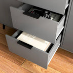 Madia da Credenza con Ante e Cassetti, Mobile da Buffet per Caffè in Legno, 3 Cassetti e 2 Ante, Mobile Contenitore