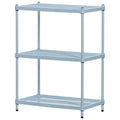 Scaffale a 3 Ripiani in Metallo per Conservazione, Dimensioni Standard, Bianco - 12