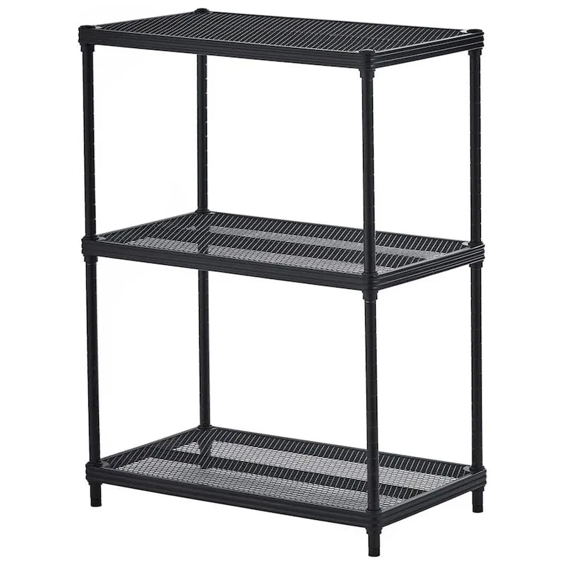 Scaffale a 3 Ripiani in Metallo per Conservazione, Dimensioni Standard, Bianco - 12