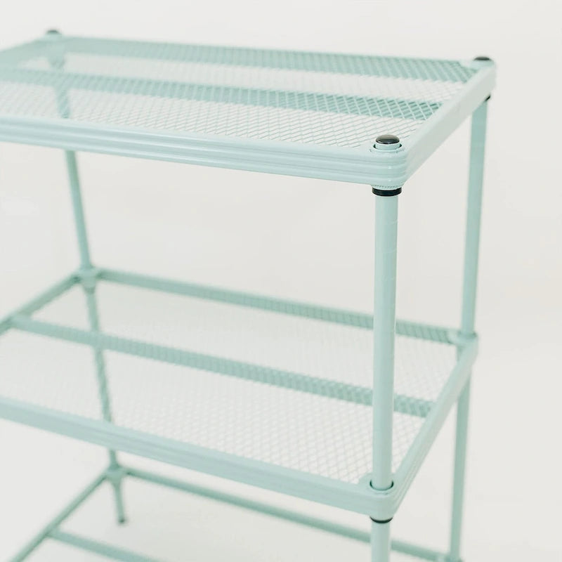Scaffale a 3 Ripiani in Metallo per Conservazione, Dimensioni Standard, Bianco - 12