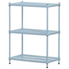 Scaffale a 3 Ripiani in Metallo per Conservazione, Dimensioni Standard, Bianco - 12