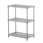 Scaffale a 3 Ripiani in Metallo per Conservazione, Dimensioni Standard, Bianco - 12