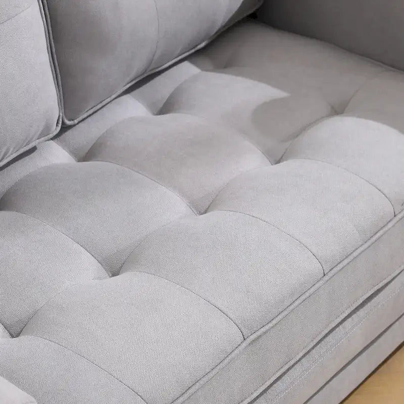 Divano futon imbottito con divano letto estraibile, divanetto trapuntato pieghevole multicolore con portabicchieri