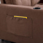 Divano futon imbottito con divano letto estraibile, divanetto trapuntato pieghevole multicolore con portabicchieri