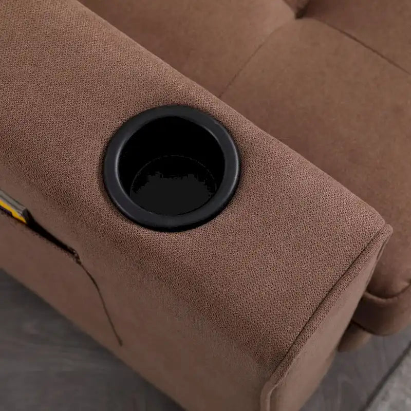 Divano futon imbottito con divano letto estraibile, divanetto trapuntato pieghevole multicolore con portabicchieri